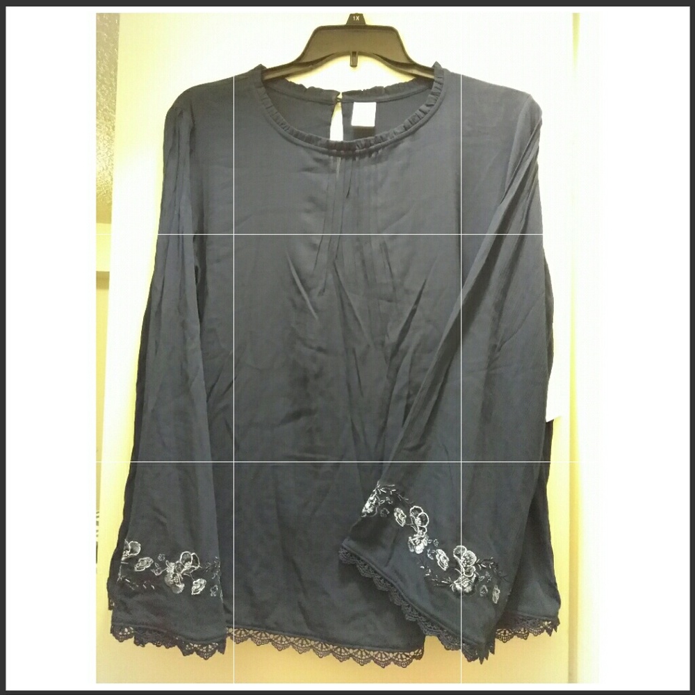 🔖NWT Time and Tru Long Sleeve Blouse